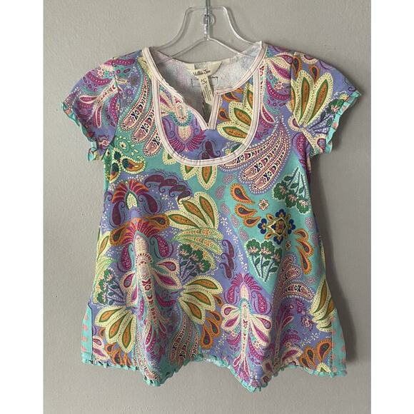 Matilda Jane Girls Floral Print Paisley Dress Colorful Artsy Size 4 Bohemian - Picture 1 of 7